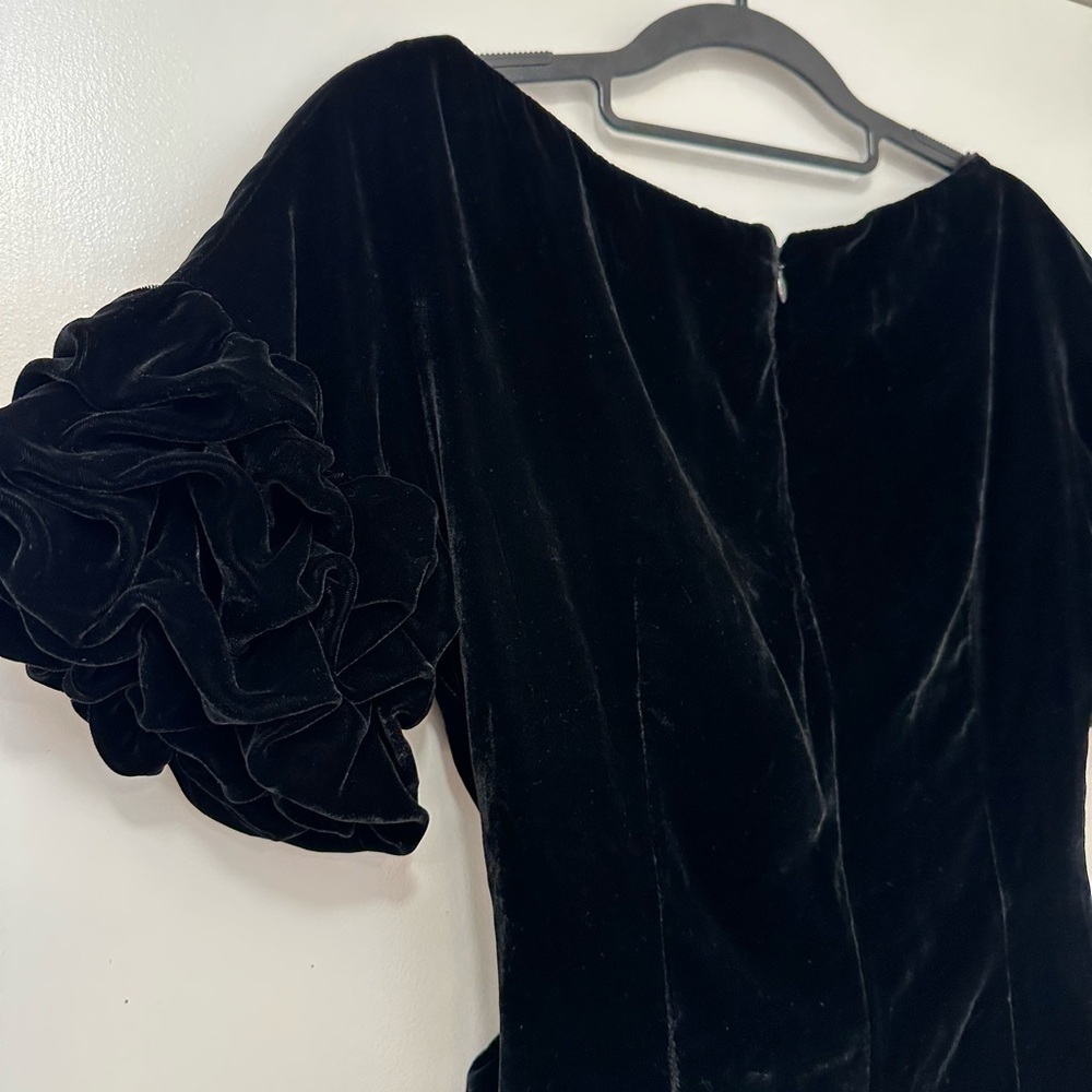 Free People Silk Blend Velvet Wrap Dress - Picture 13 of 13
